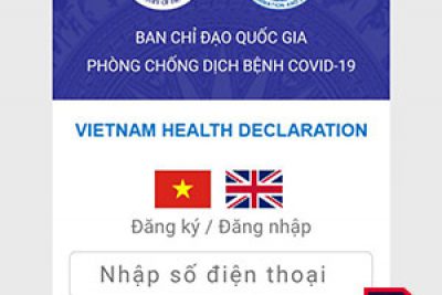 Khai báo y tế trên điện thoại với ứng dụng Vietnam Health Declaration